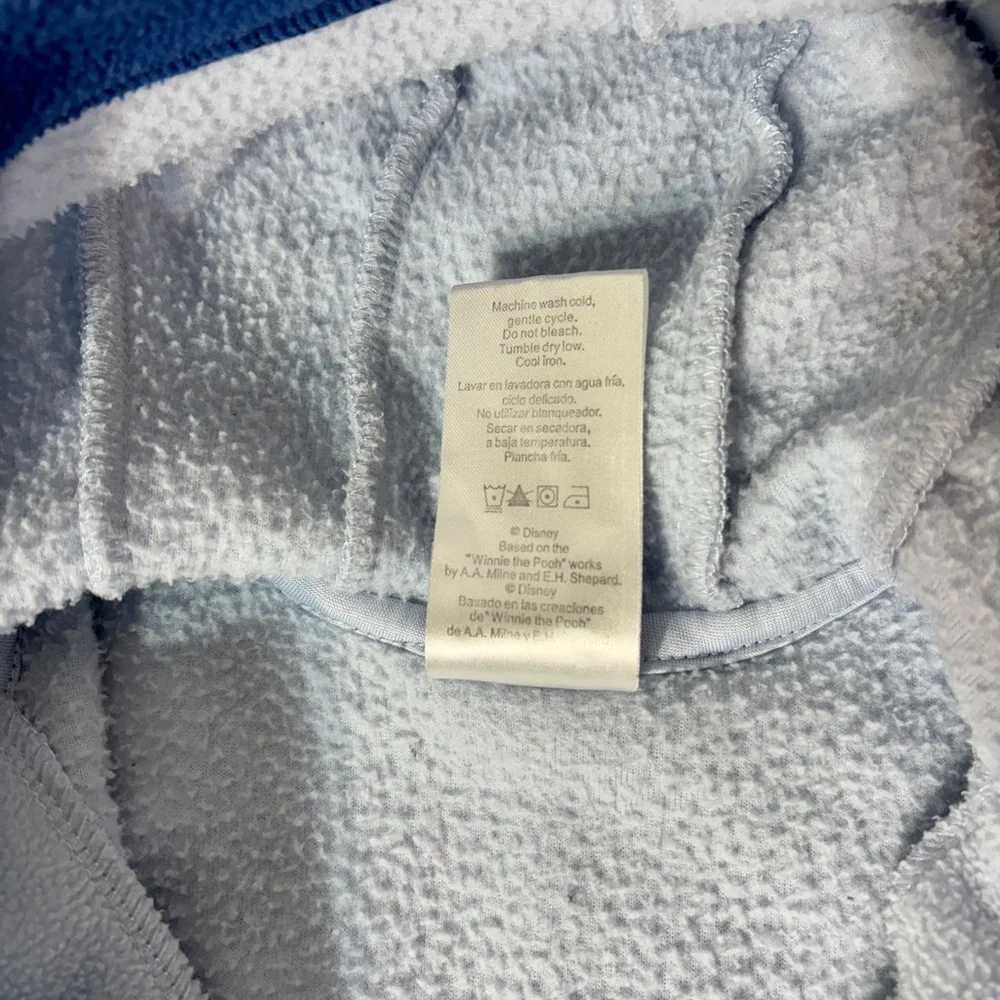 Vintage Disney Winnie the Pooh Fleece One Piece with Hood and‎ Hand Covers